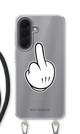Mittelfinger weiß