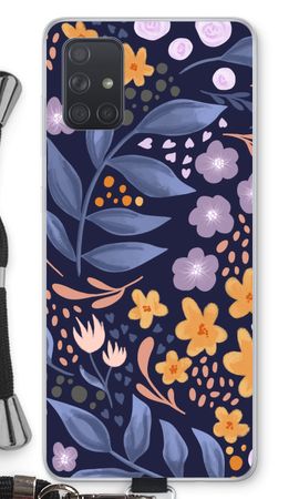 Flowers with blue leaves