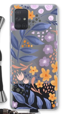 Flowers with blue leaves