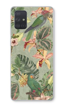 Tropical jungle parrot