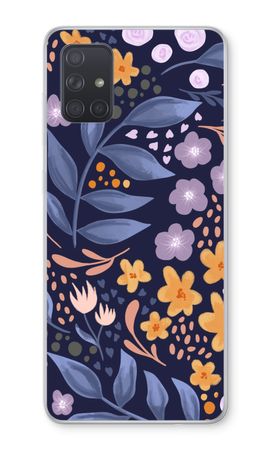 Flowers with blue leaves