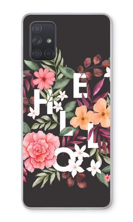 Hello in flowers