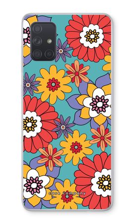 Retro Flowers - Blue