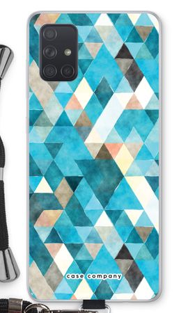 Coloured triangles blue