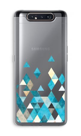 Coloured triangles blue