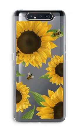 Sunflower and bees