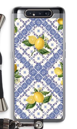 Blue tiles and lemons