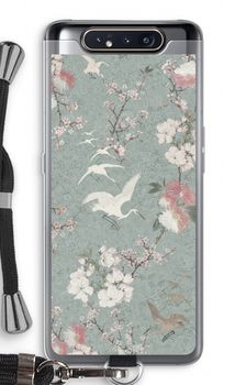 Japanese crane birds blossom