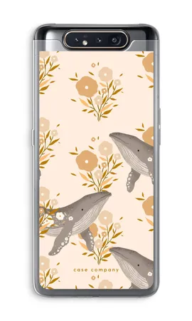 Floral Whales, Mehki ovitek Samsung Galaxy A80