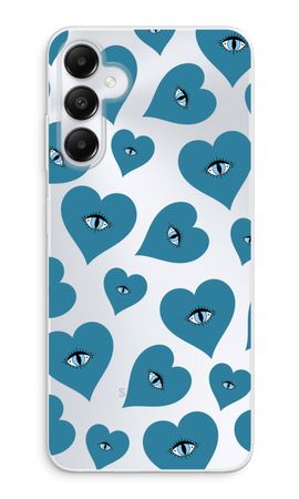 Blue heart eyes