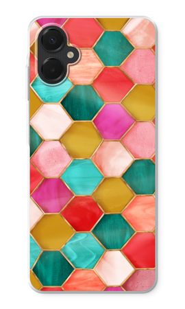 Hexagons in stained glass