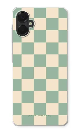 Checkered Mint, Samsung Galaxy A06 5G weiche Hülle