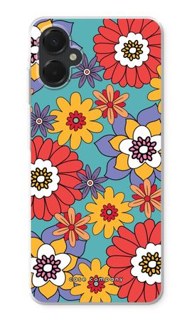 Retro Flowers - Blue