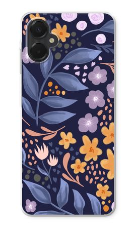 Flowers with blue leaves