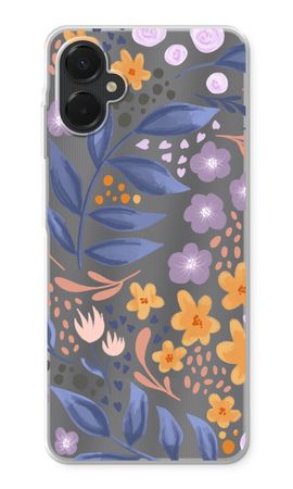 Flowers with blue leaves