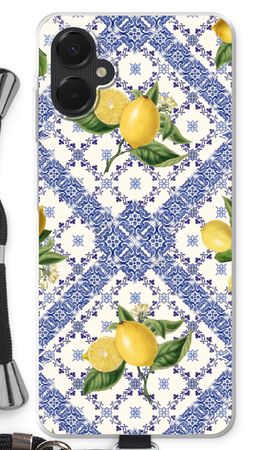 Blue tiles and lemons