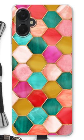 Hexagons in stained glass