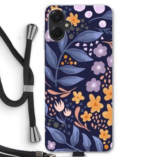 Flowers with blue leaves