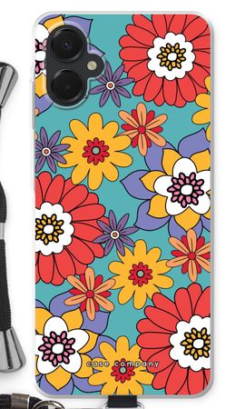 Retro Flowers - Blue