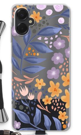 Flowers with blue leaves