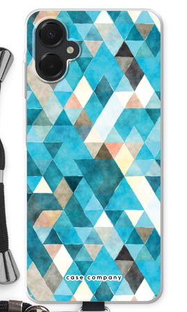 Coloured triangles blue