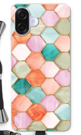 Hexagons in stained glass