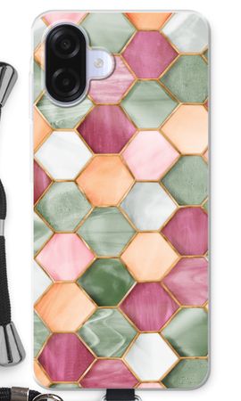 Hexagons in stained glass