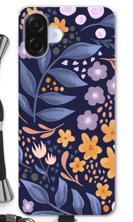 Flowers with blue leaves