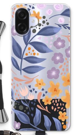 Flowers with blue leaves