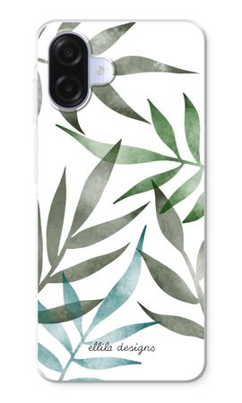 Tropical watercolor leaves