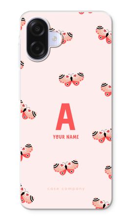 Rosy Butterflies Monogram