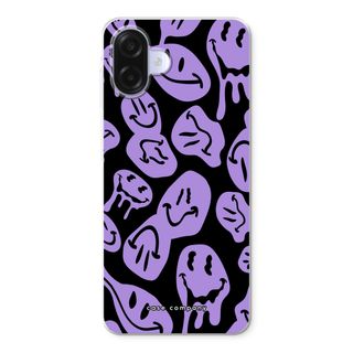 Schmelzender Smiley - Lila