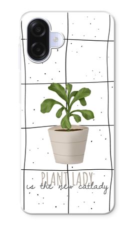 Houseplant on windowpane