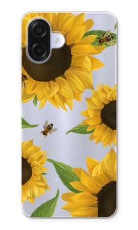 Sunflower and bees