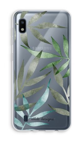 Tropical watercolor leaves