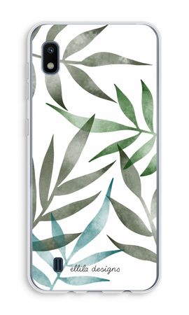 Tropical watercolor leaves