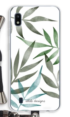 Tropical watercolor leaves