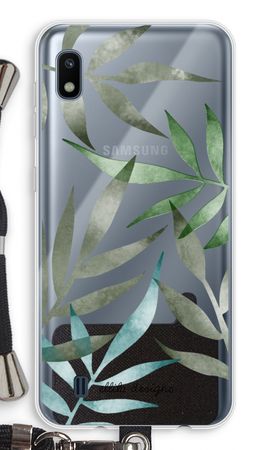 Tropical watercolor leaves