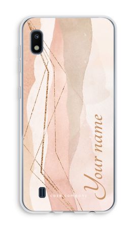 Gold Lines Namecase - Blush