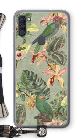 Tropical jungle parrot