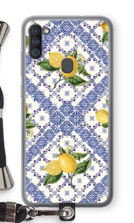 Blue tiles and lemons