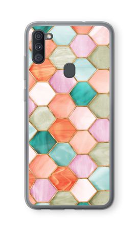 Hexagons in stained glass