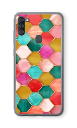 Hexagons in stained glass