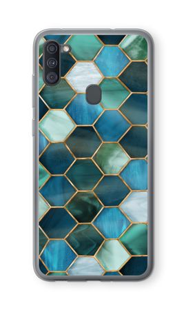 Hexagons in stained glass