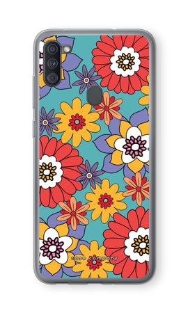 Retro Flowers - Blue