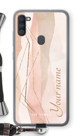 Gold Lines Namecase - Blush