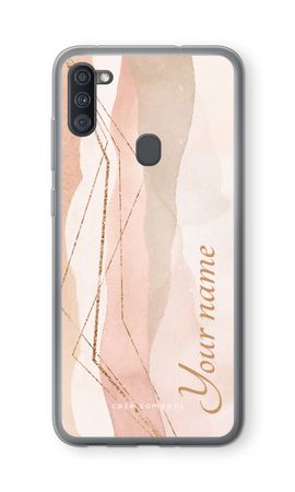Gold Lines Namecase - Blush