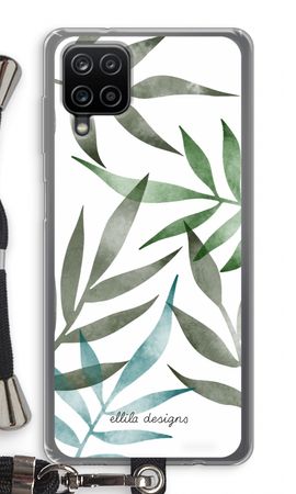 Tropical watercolor leaves