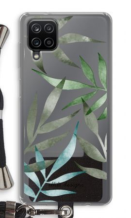 Tropical watercolor leaves