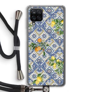 Blue tiles, lemons and oranges - small